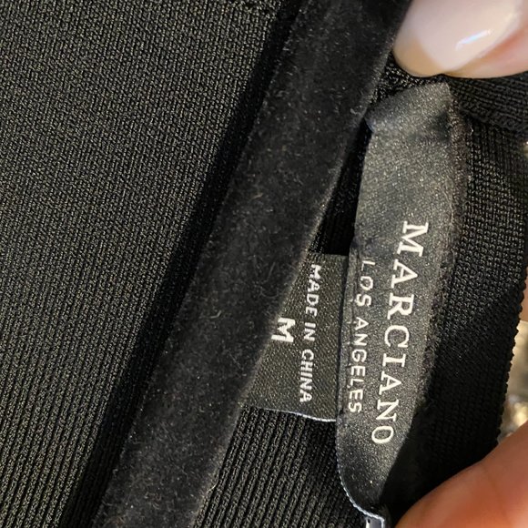 STUNNING Marciano Super Slimming Bodycon Bandage Dress Tie Up Front - Picture 6 of 6